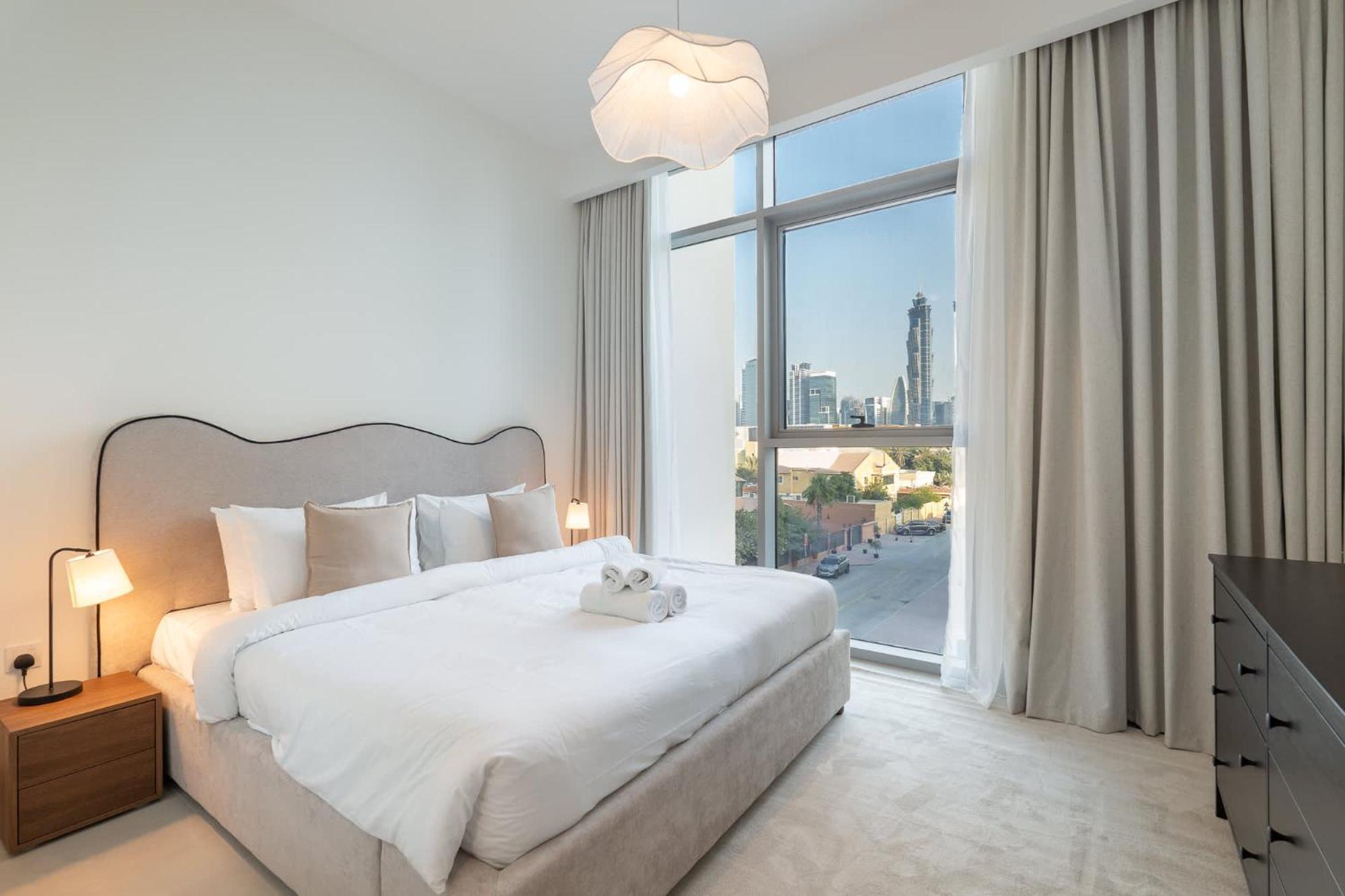 Full Burj Khalifa View In 3 Bedroom Apartment In Canal Front 1 That Sleeps 6 Dubai Exterior photo